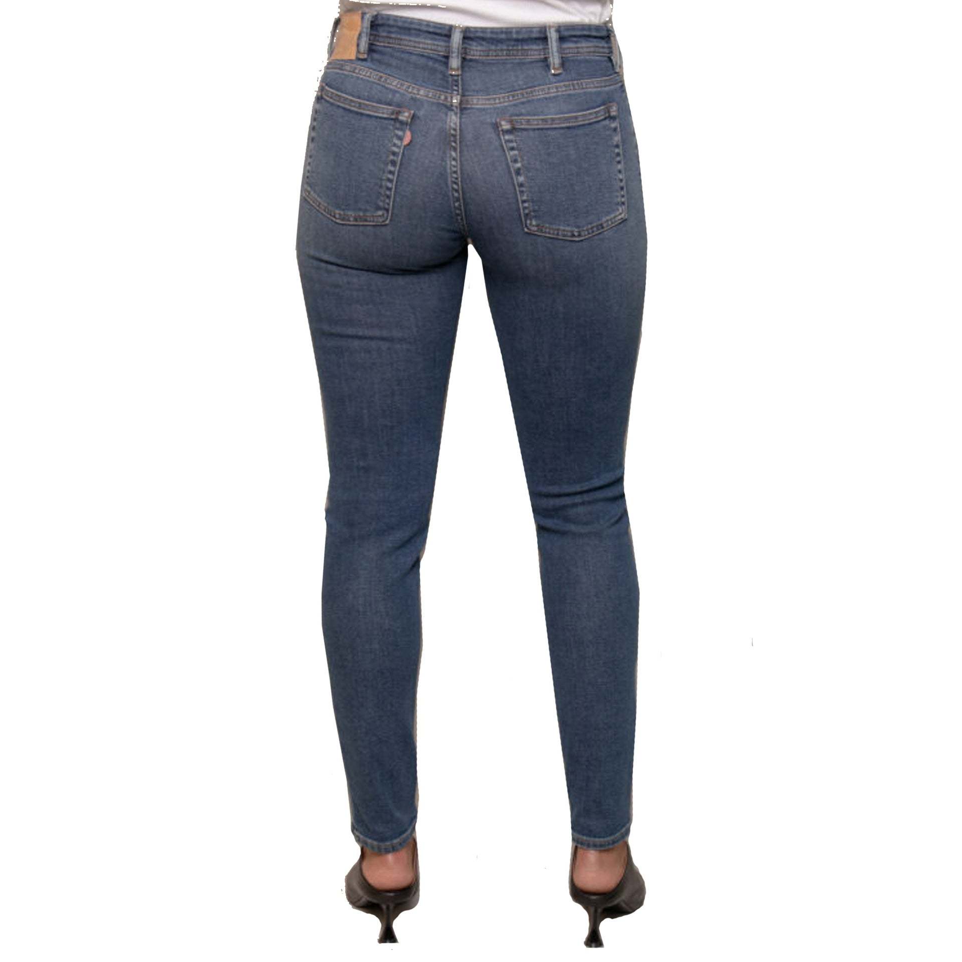 Acne Studios Jeans With Belt Loops In Blue