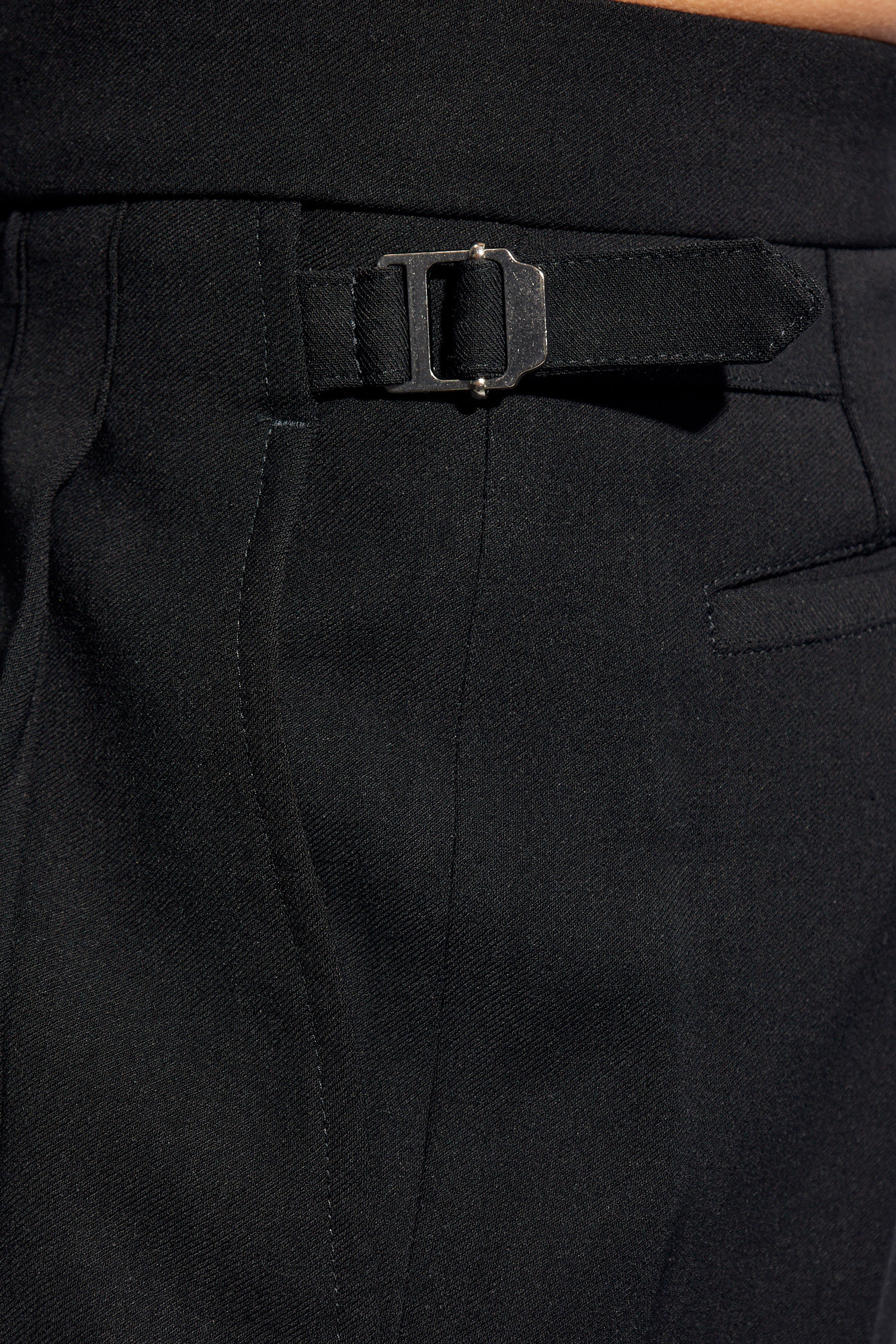 AMI ALEXANDRE MATTIUSSI AMI PLEATED WIDE-LEG TAILORED TROUSERS