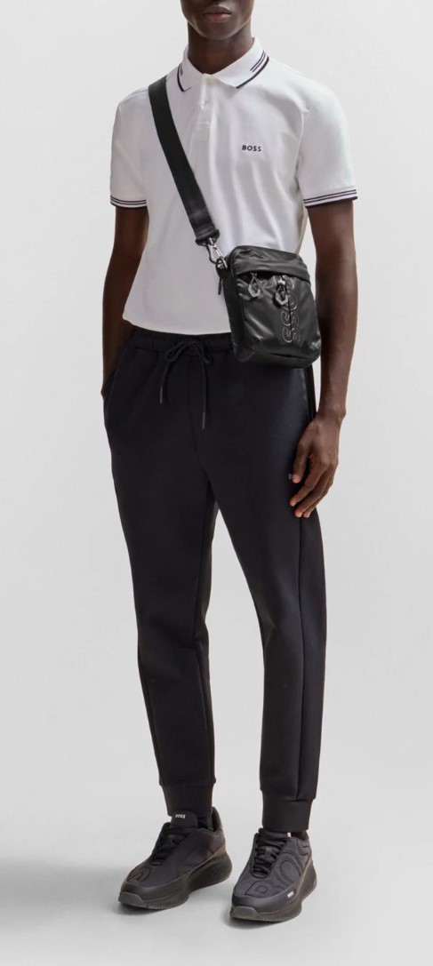 Hugo Boss Bryant Logo-embellished Crossbody Bag In Black