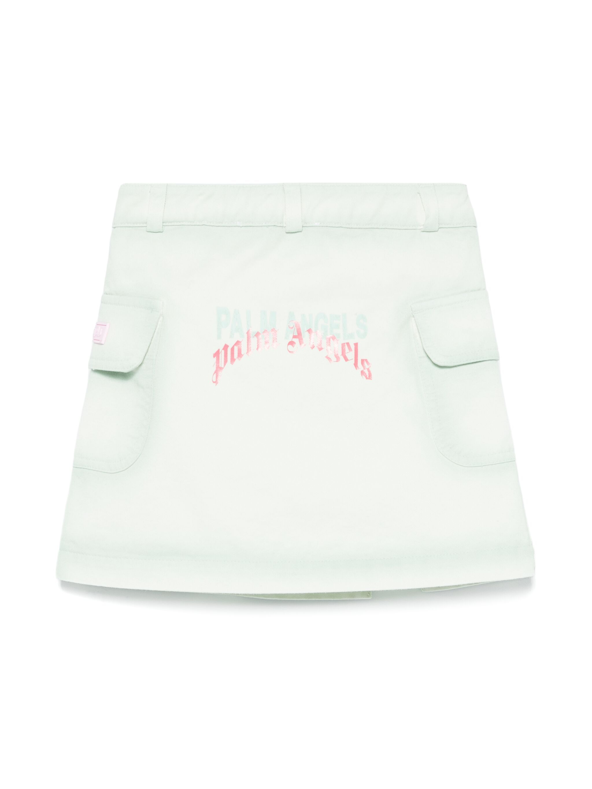 Palm Angels Mini Buttons Skirt In Blue