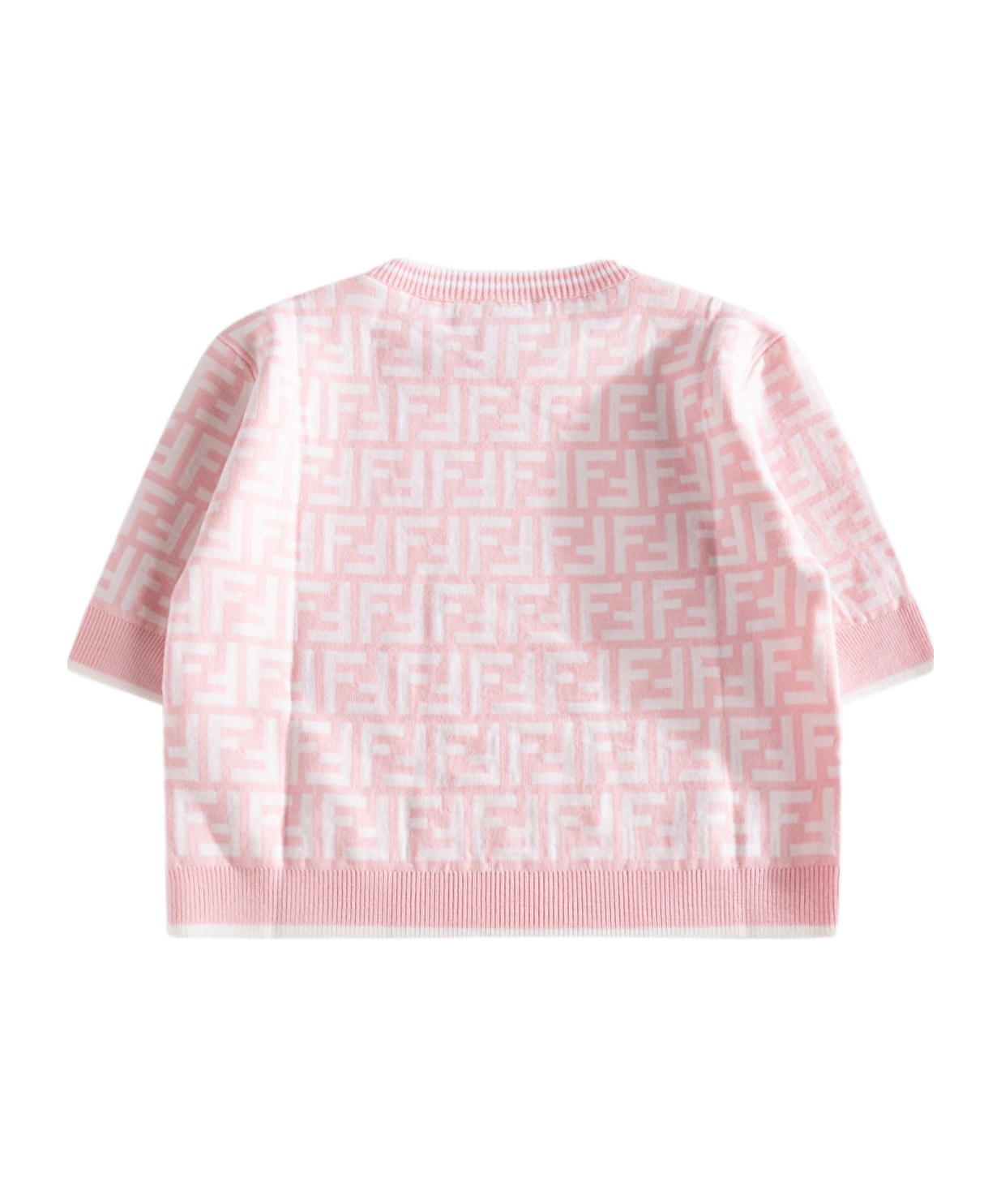 Fendi Round Neck Sweater In Pink