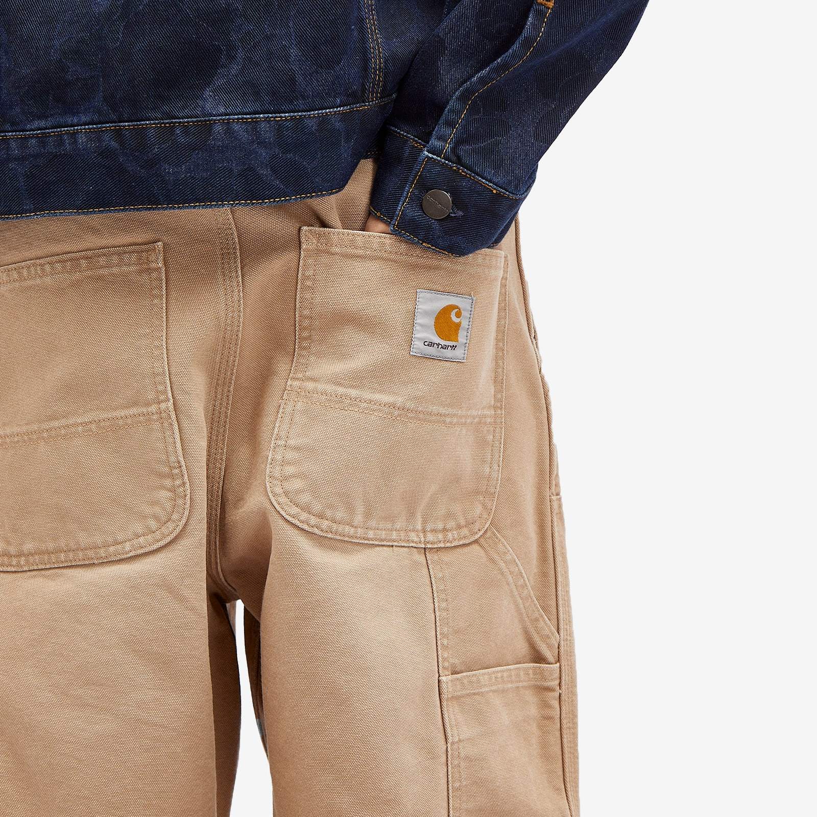 Carhartt Wip Flint Cotton Trousers In Nude