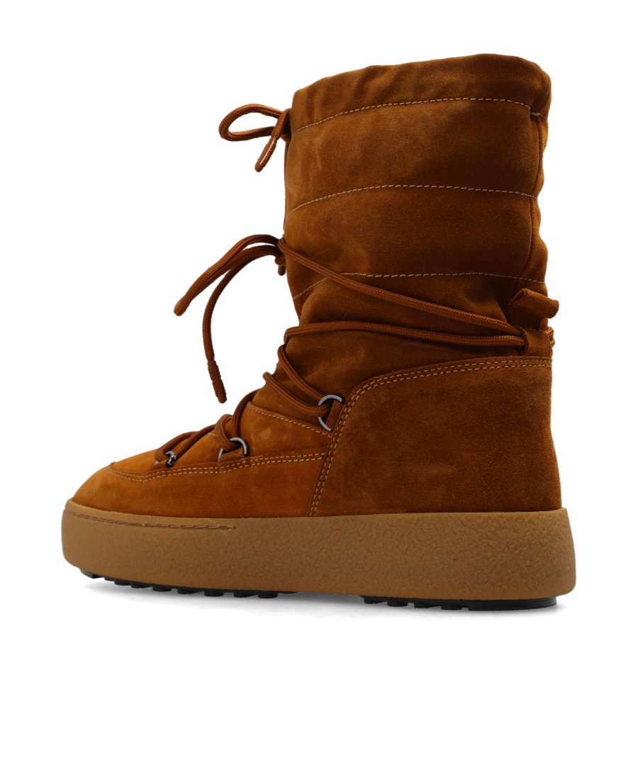 Moon Boot Ltrack Suede Boots In Brown