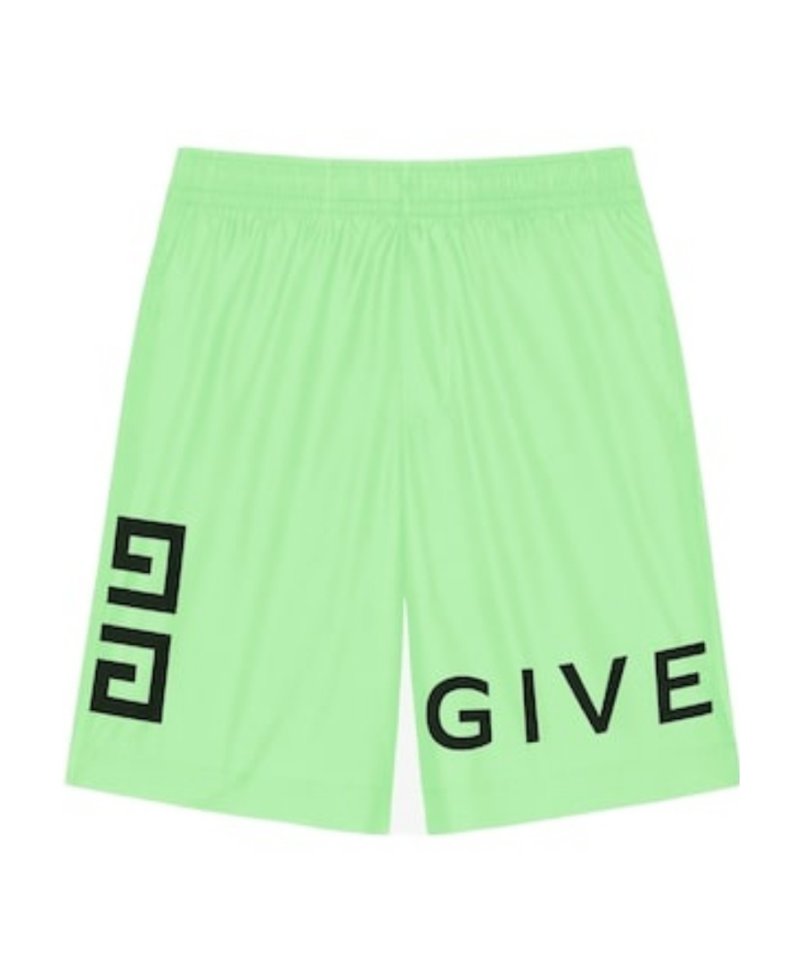 Givenchy Logo-print Swim Shorts In Green