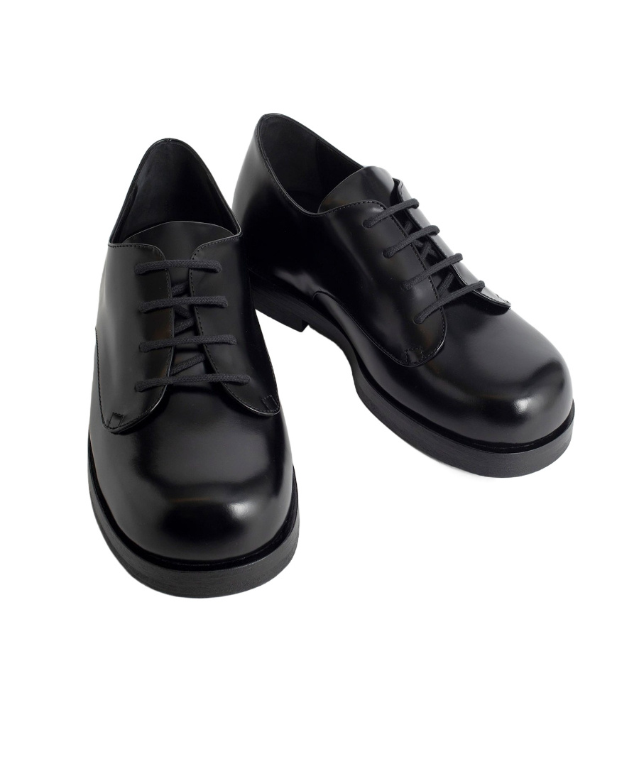 Raf Simons Lace-up Leather Brogues In Black