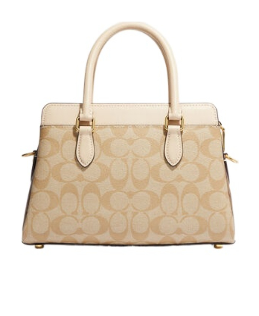 Coach Color Matching Iconic Canvas Mini Darcie Shoulder Bag In Brown