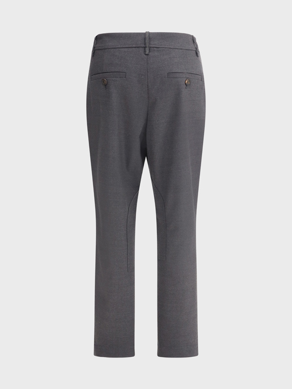 Brunello Cucinelli Belt Loops Slacks In Black