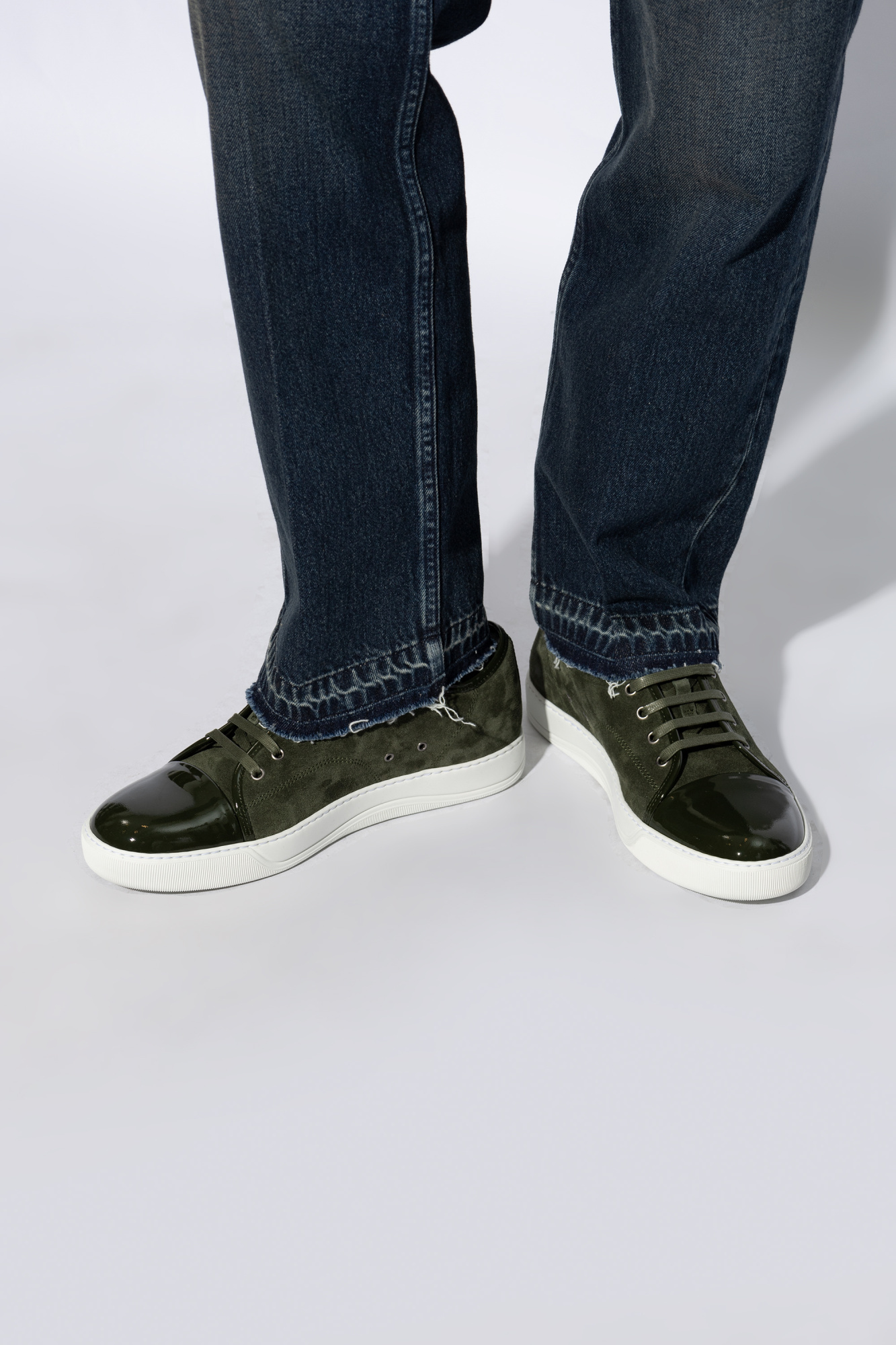 Lanvin Dbb1 Lace-up Sneakers In Black