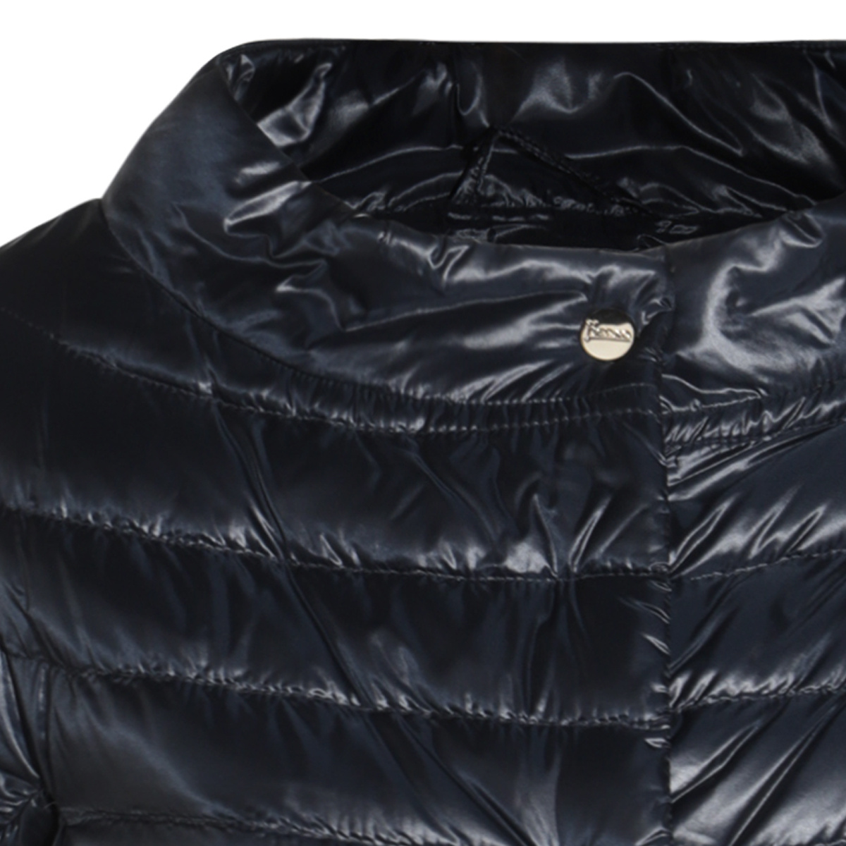 Herno Short-sleeved Down Jacket In Black