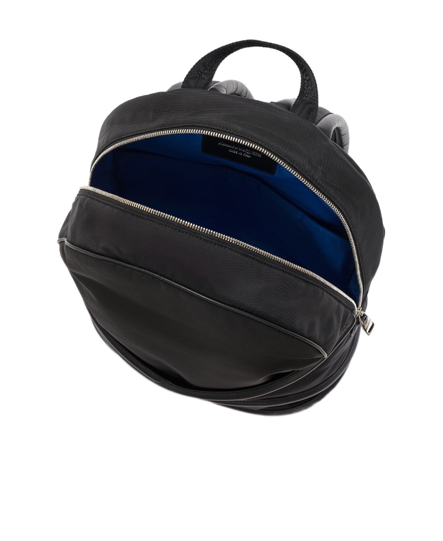 Alexander Mcqueen The Harness Logo Backpack In Black