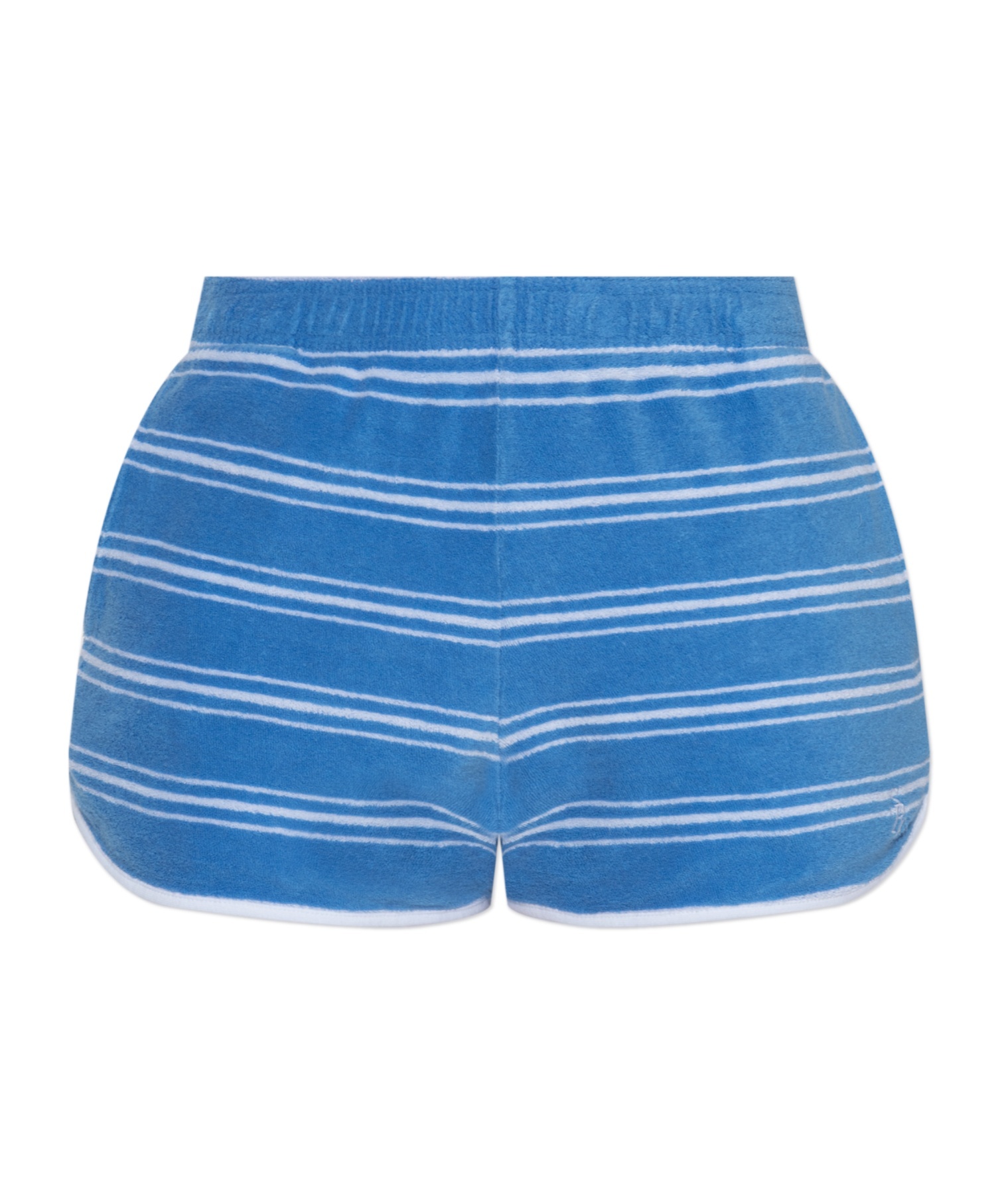 Sporty And Rich Striped Cotton Terry Shorts