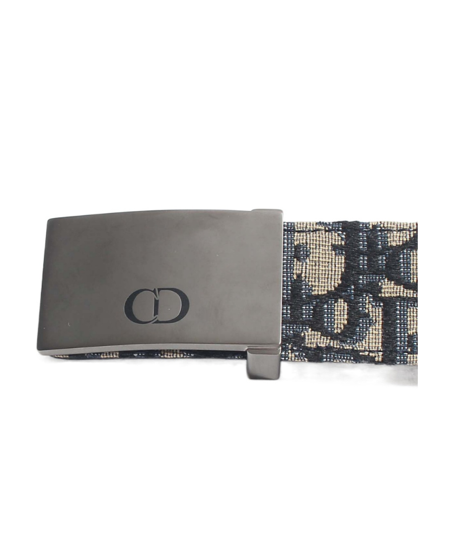 Dior Multicolor Logo Belt In Black