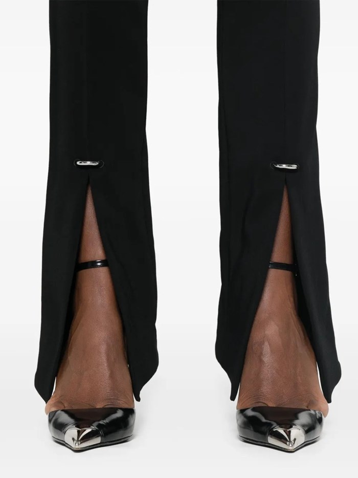 Mugler Potholes Detail Casual Pants In Black