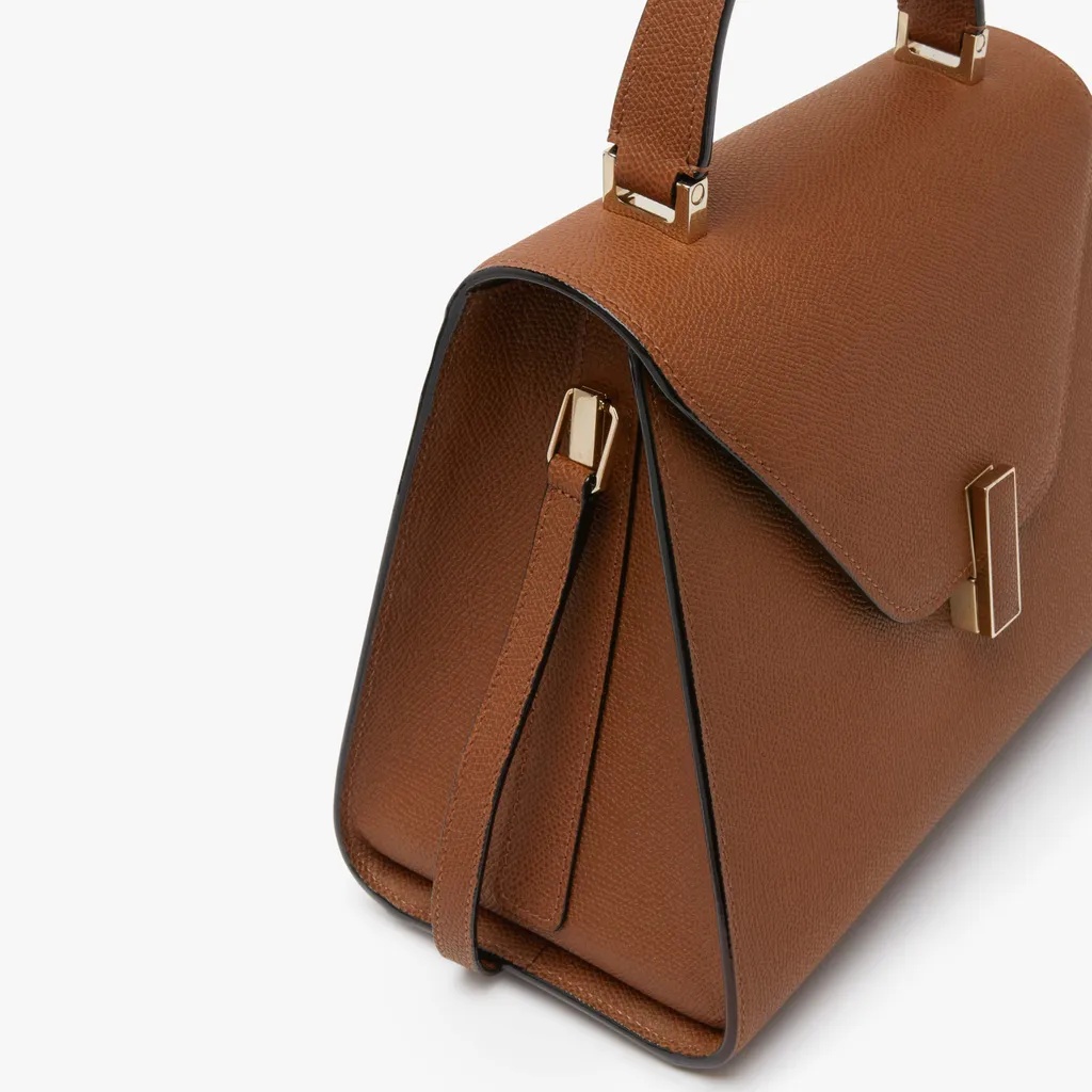 Valextra Medium Iside Flip Shoulder Bag In Brown