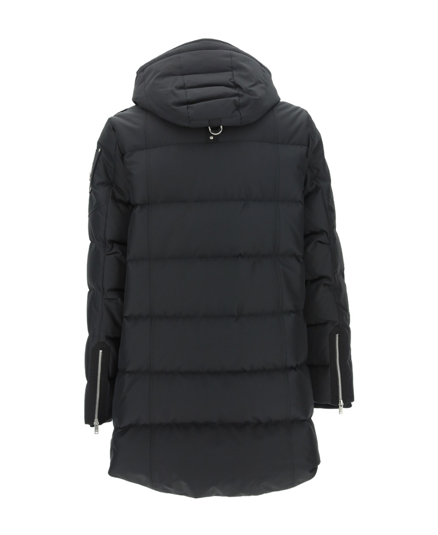 Moose Knuckles Detachable-hood Padded Coat In Black