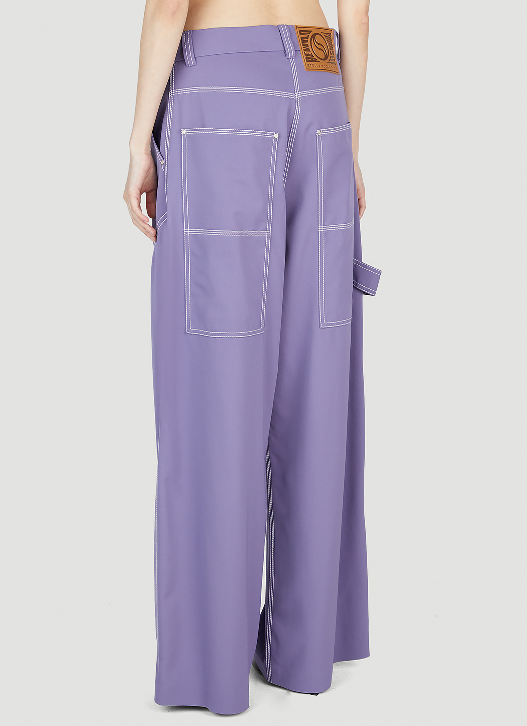 Stella Mccartney Straight-leg Trousers In Purple