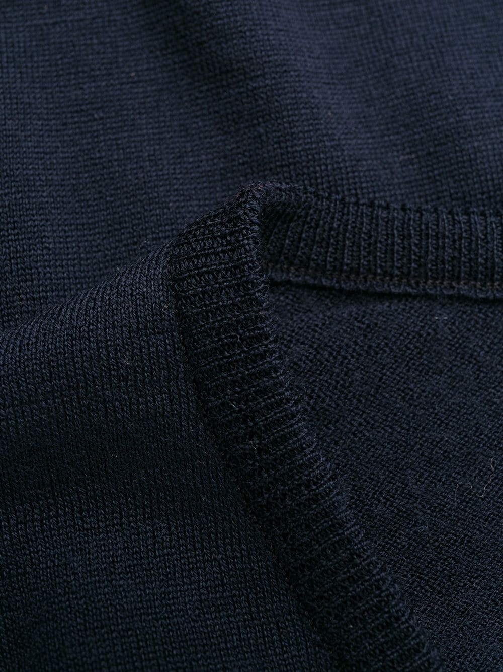 John Smedley Wool Knit Jumper In Black