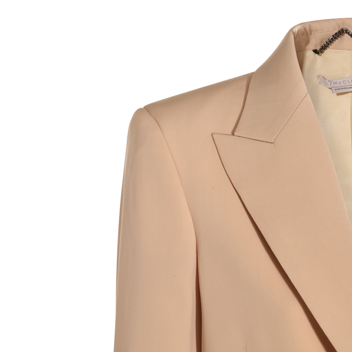 Stella Mccartney Oat Wool Blazer In Nude