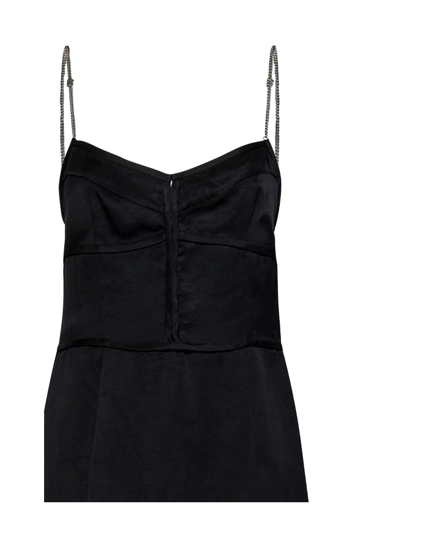 Palm Angels Chain-straps Mini Dress In Black