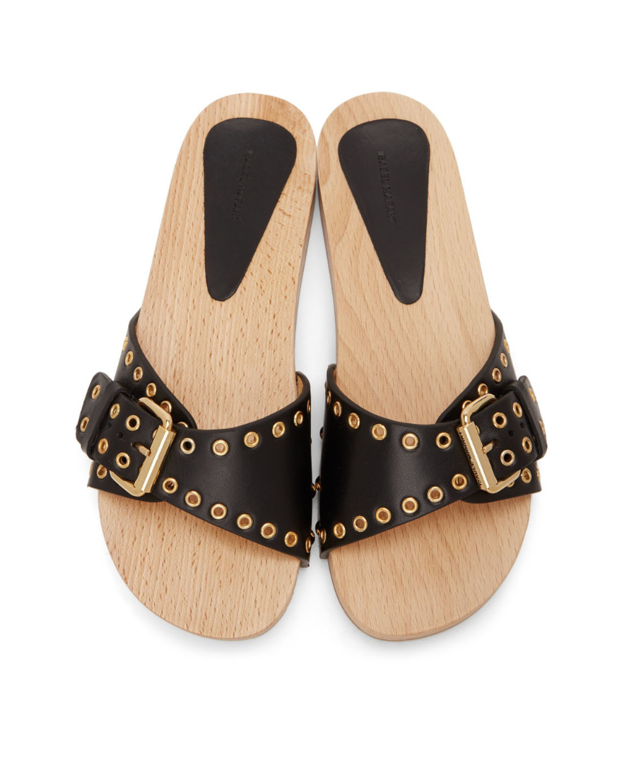 ISABEL MARANT JASO SLIP-ON SANDALS 