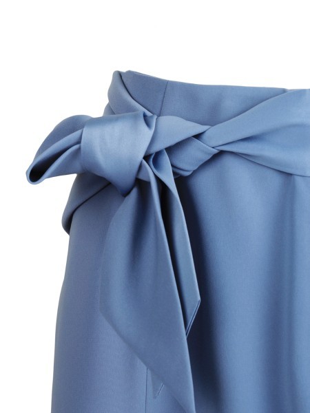 Shop Emporio Armani Emblem Skirt In Blue