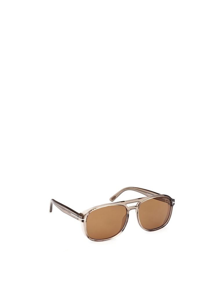Tom Ford Pilot Frame Tinted Sunglasses In Nude