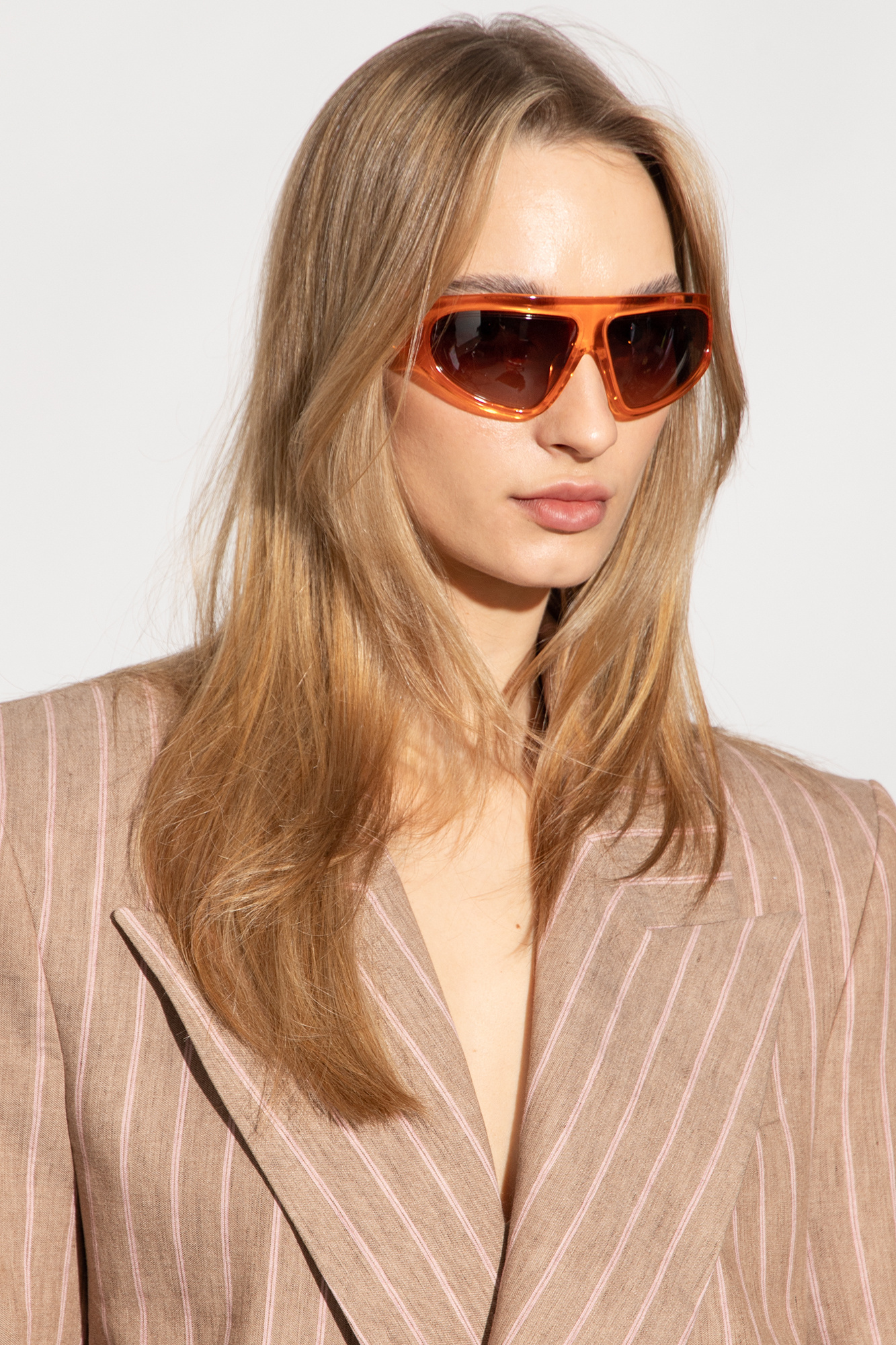 BALMAIN BALMAIN EYEWEAR B-ESCAPE GEOMETRIC FRAME SUNGLASSES