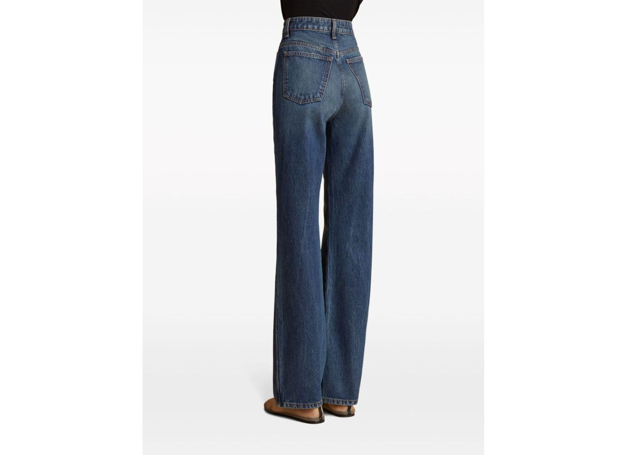 Khaite The Danielle High-rise Jeans In Blue