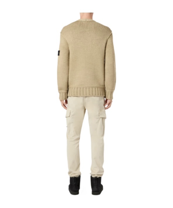 Stone Island 535d2 Chain Stitch Viscose-nylon In Nude
