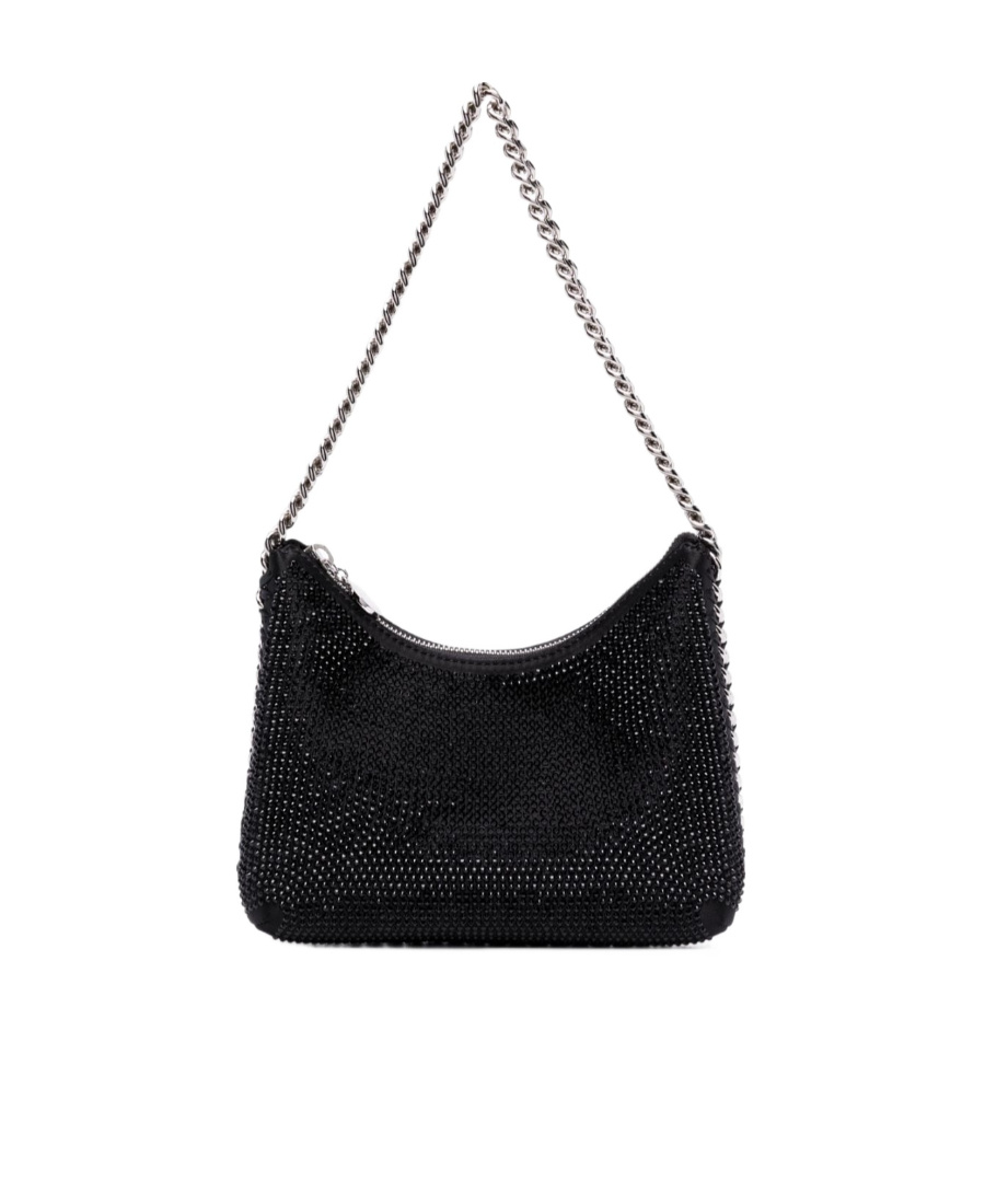 Stella Mccartney Falabella Chain-linked Mini Shoulder Bag In Black