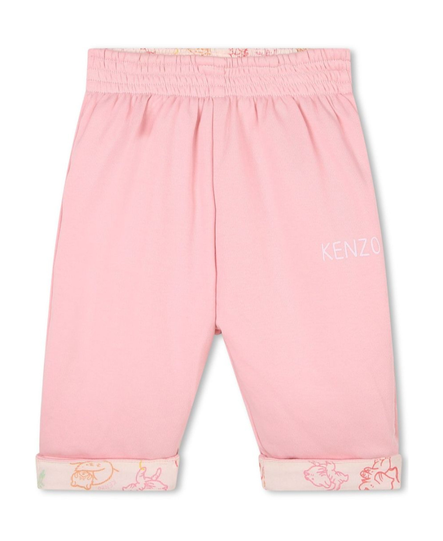 Kenzo Graphic-print Reversible Trouser Set In Pink