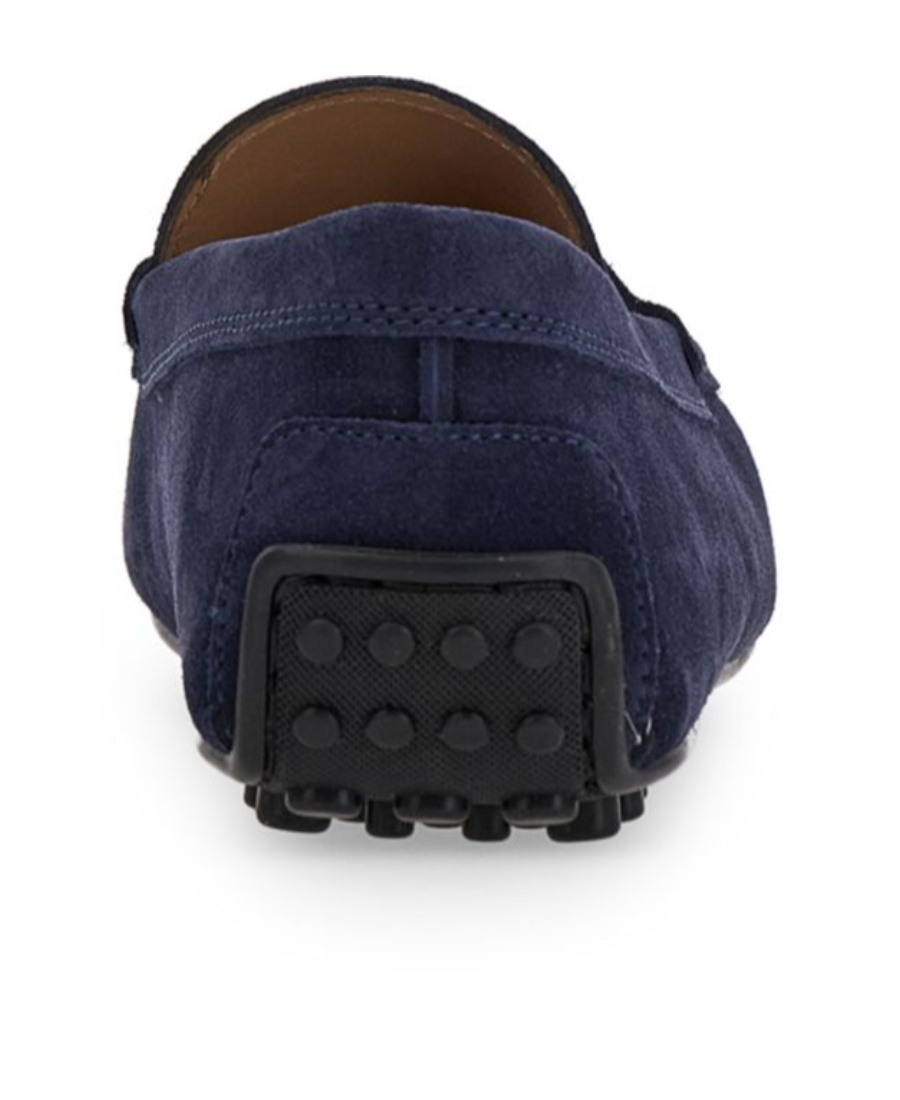 Tod's Man Loafers Navy Size 7.5 Leather In Black