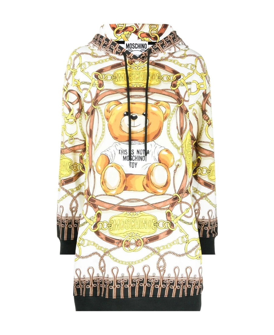 Moschino Couture Woman Mini Dress White Size 10 Cotton In Multicolor