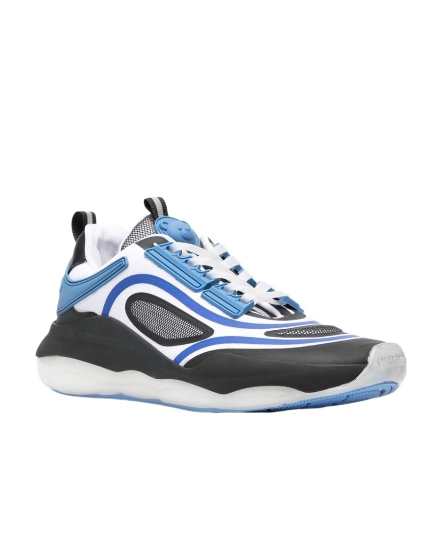 Moschino Almond Toe Chunky Sole Sneakers In Black