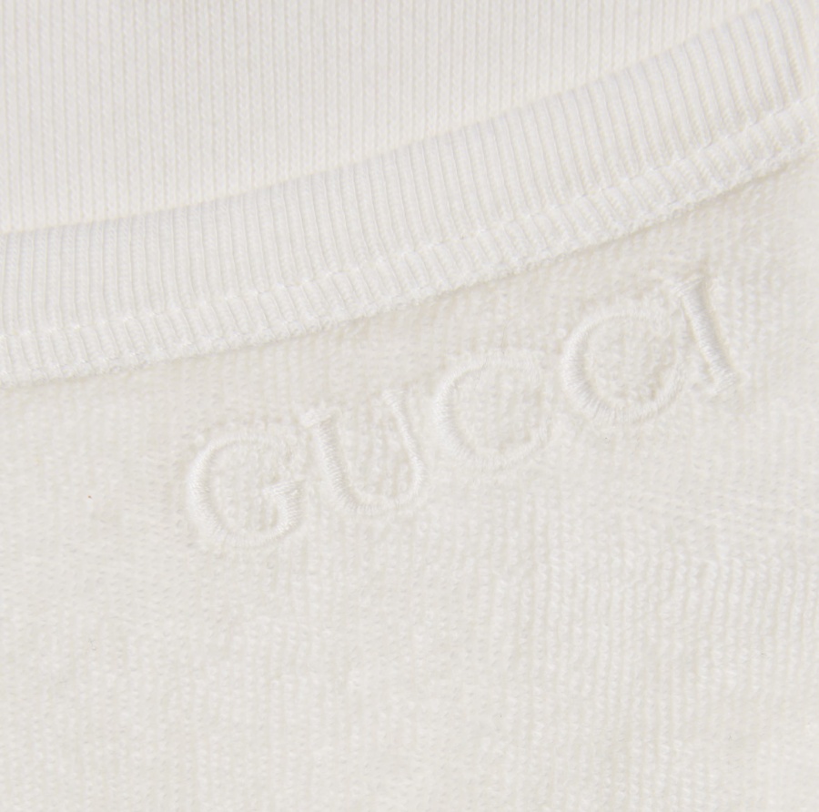 Gucci Terry Cloth Jumpsuit In White