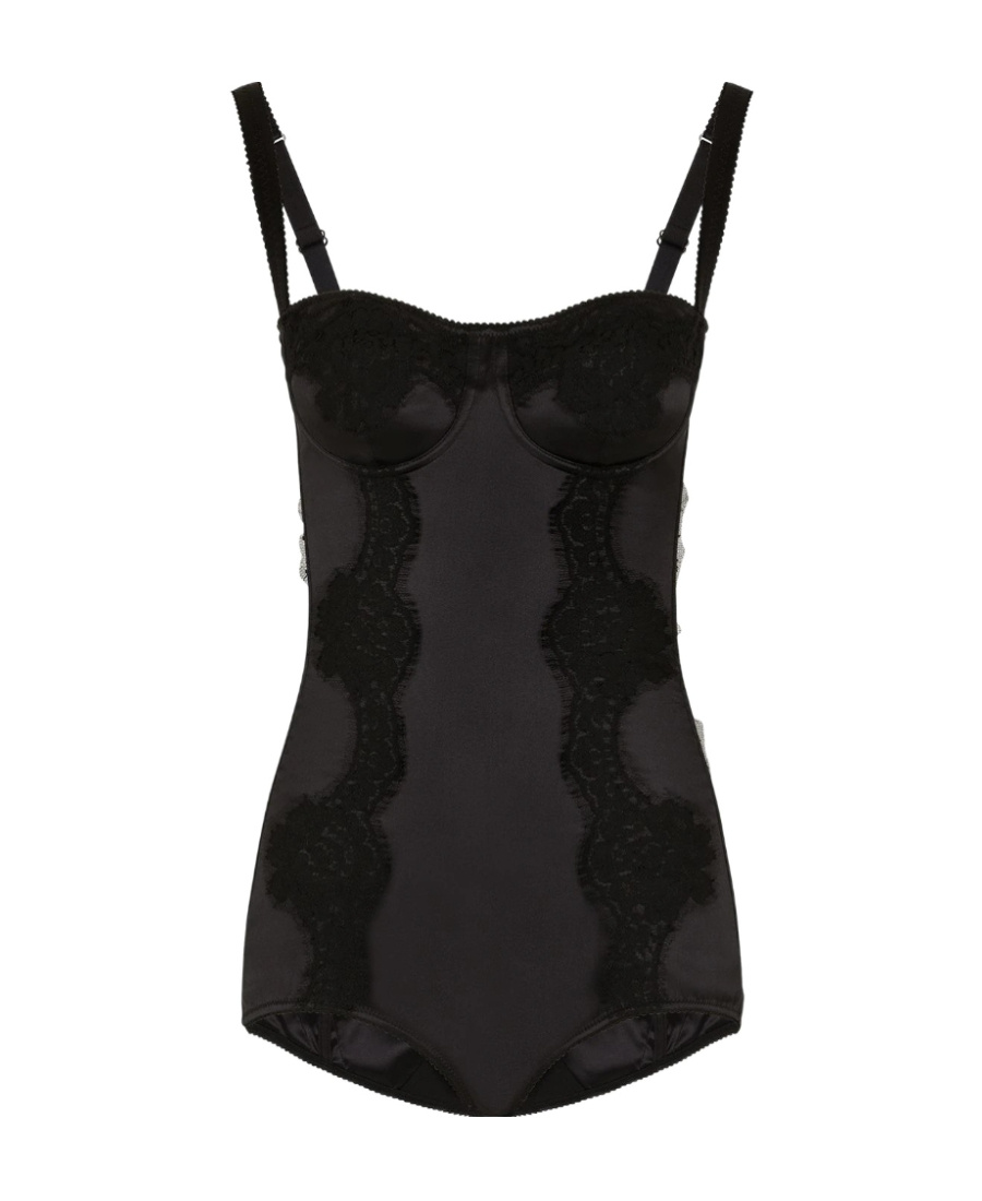 DOLCE & GABBANA LACE-DETAIL BODYSUIT