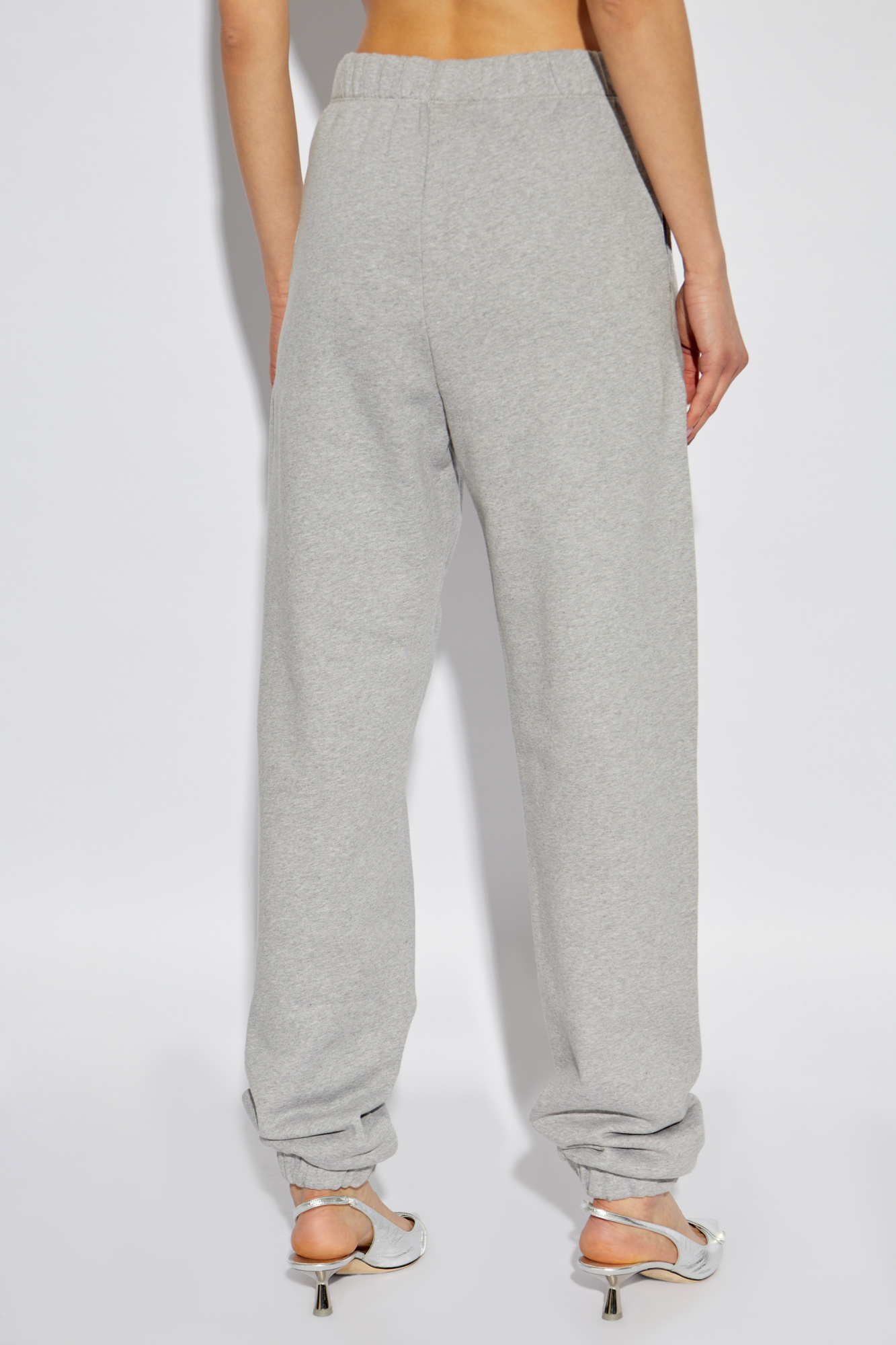 Attico Logo Sweatpants In Gray