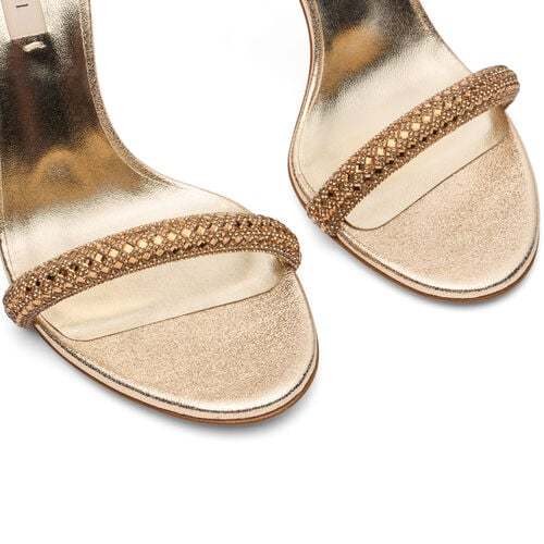 Shop Casadei 115ml Stratosphere Sandals In Nude