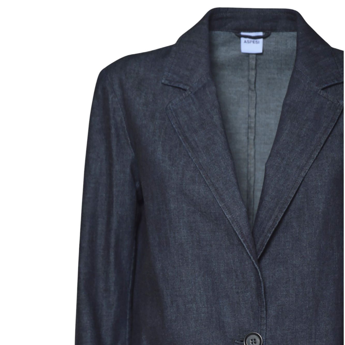 Aspesi Single Breasted Denim Blazer