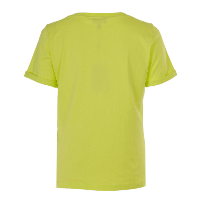 Armani Jeans Logo Printed Pattern T-shirt In Yellow