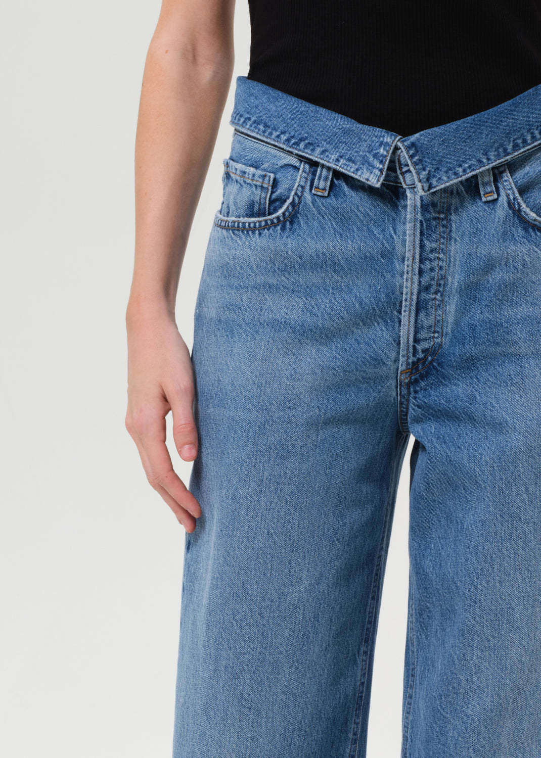 Agolde Blue Echo Taper Jeans