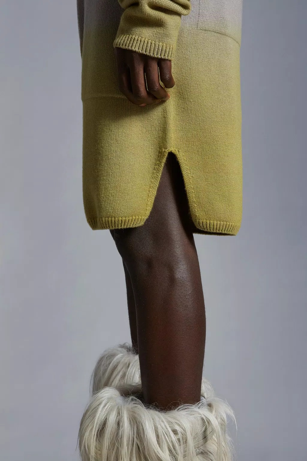 Moncler X Rick Owens X Rick Owens Knitted Shorts In Gray