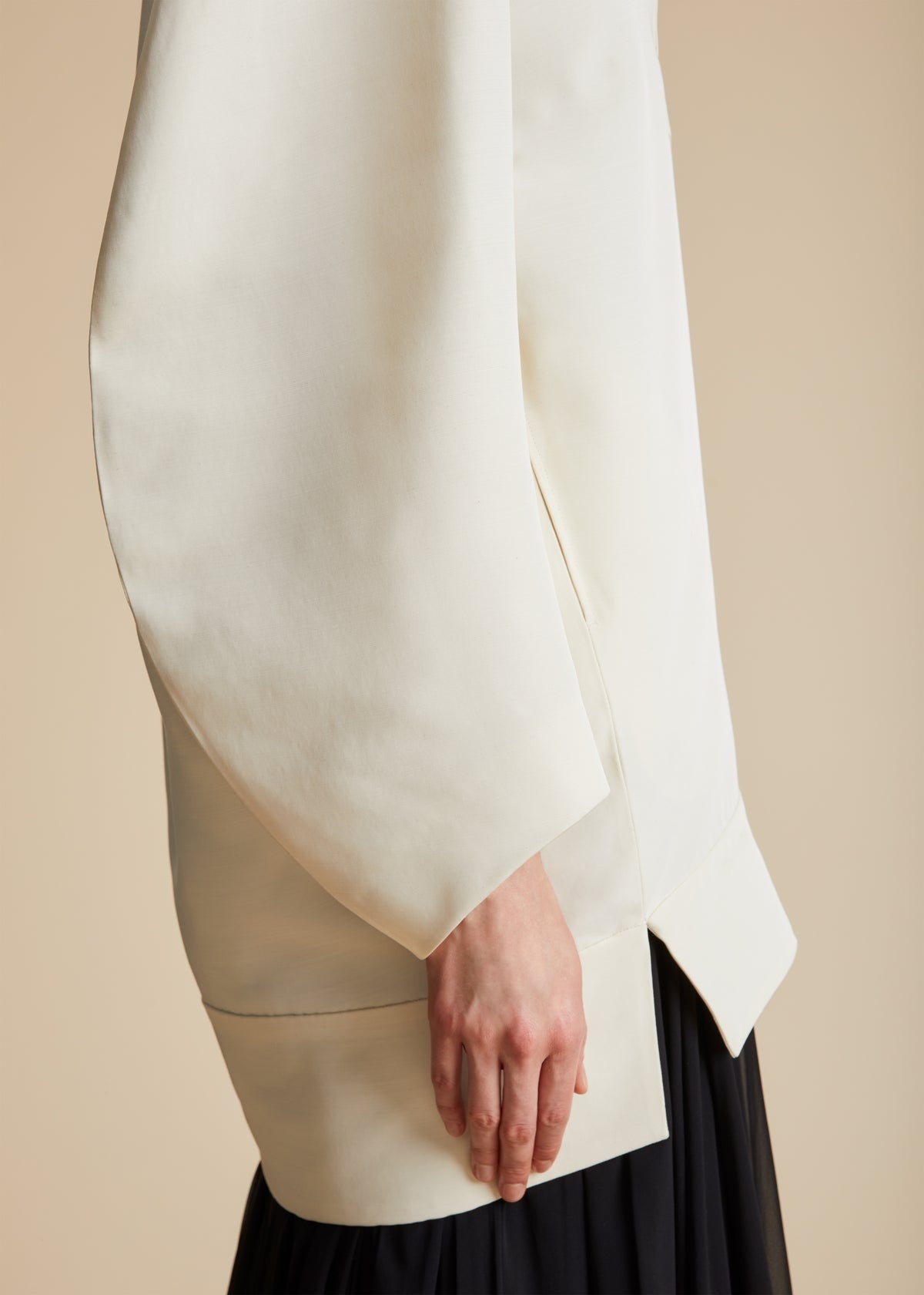 Khaite Kal Viscose Blend Mini Dress In White