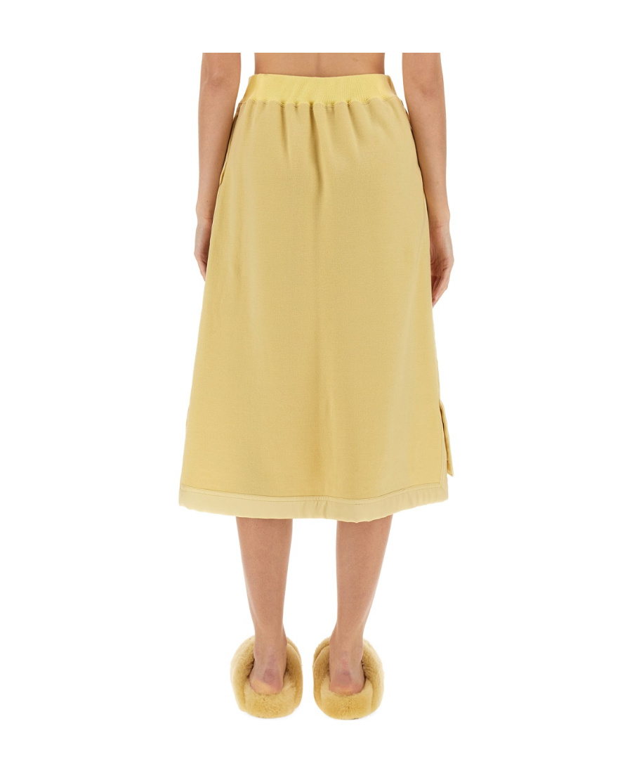 Jil Sander Midi Skirt In Nude