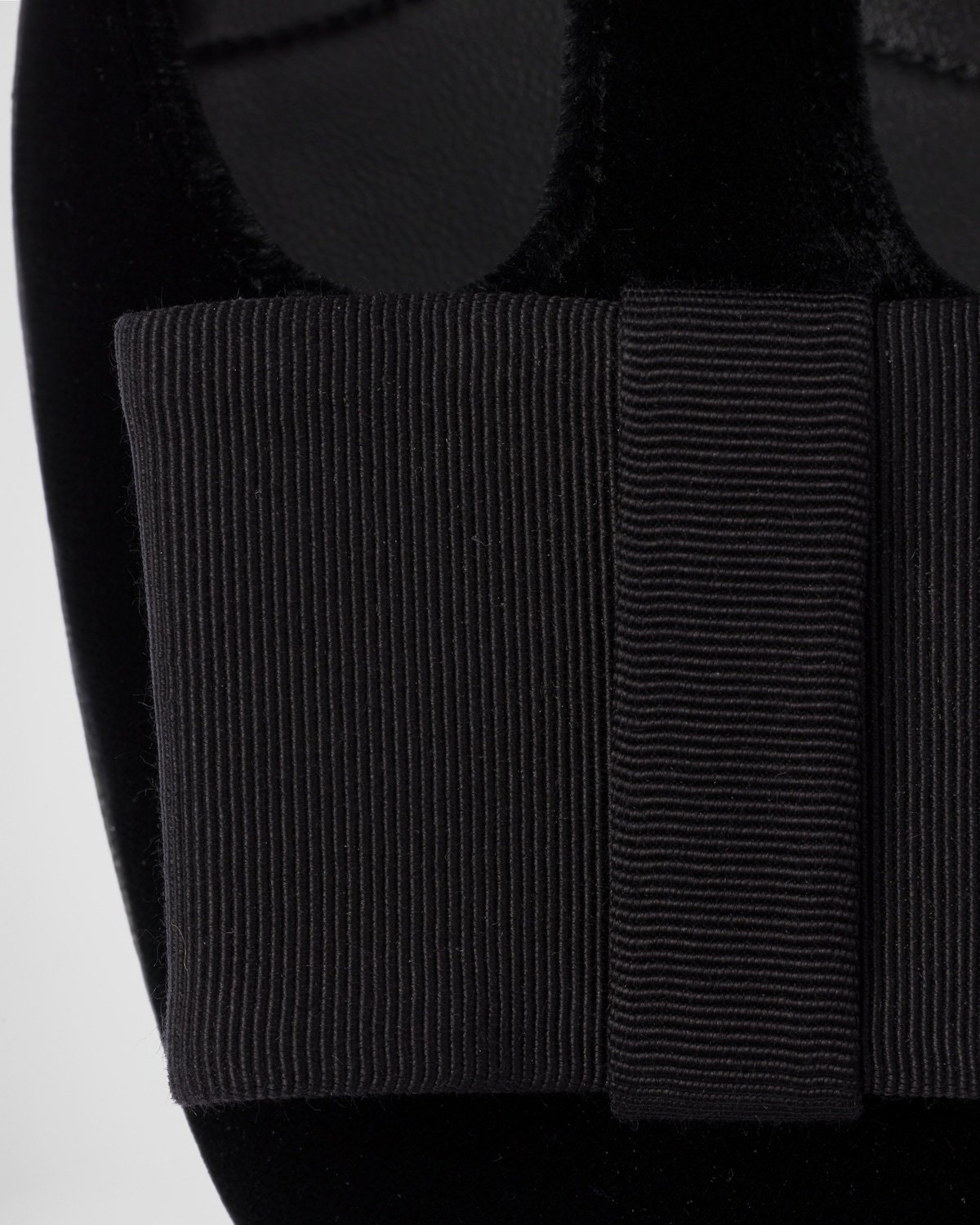 Shop Prada Velvet Pumps In Black