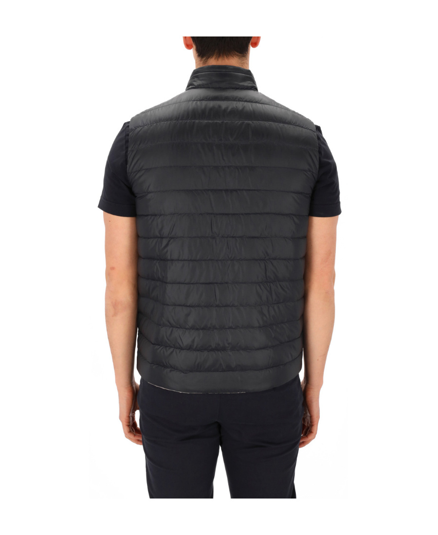 Herno Double-sided Down Vest In Black