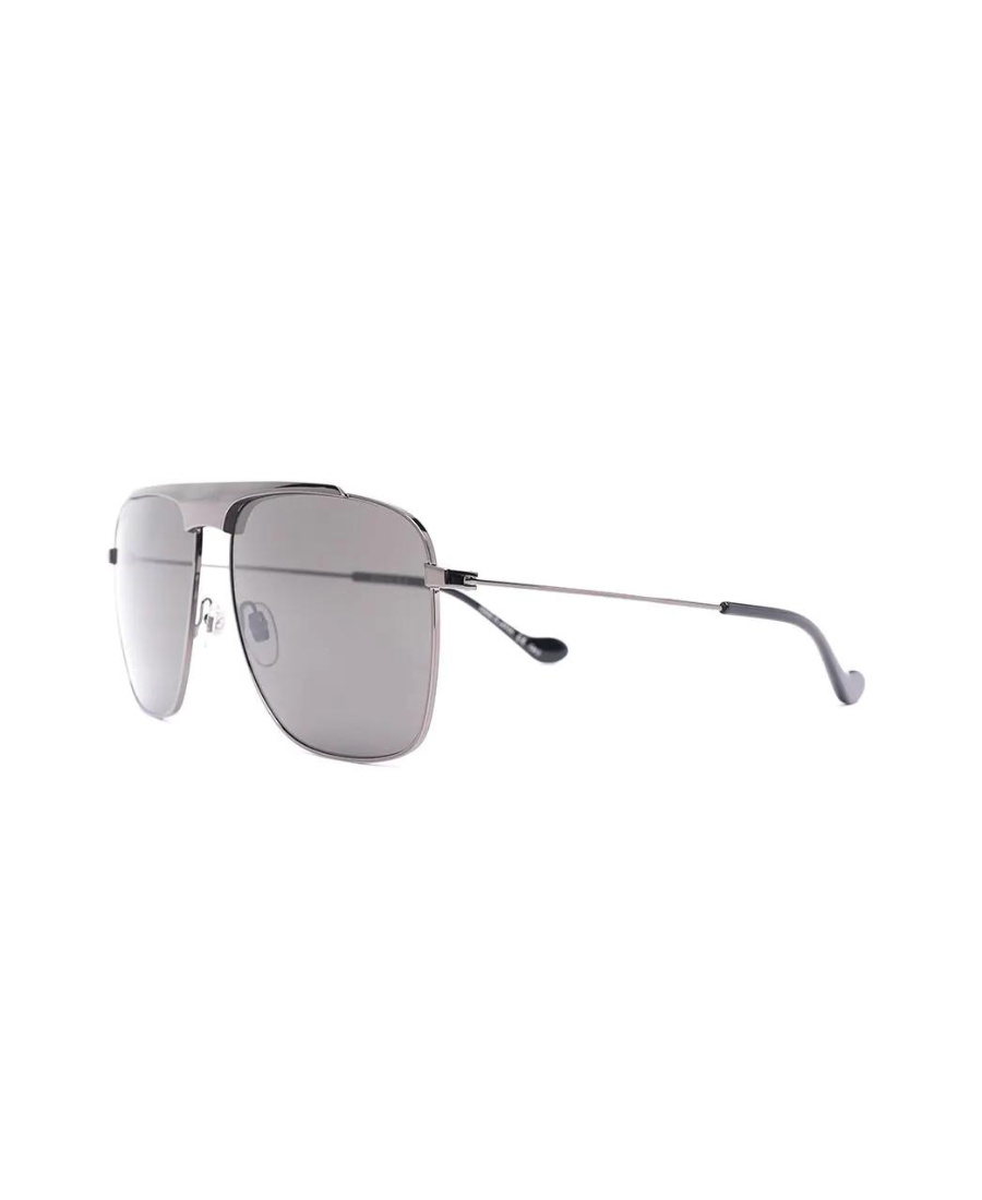 Gucci Logo-bridge Navigator-frame Sunglasses In Gray