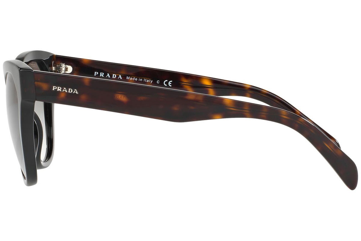 Shop Prada Logo Sunglasses In Gray