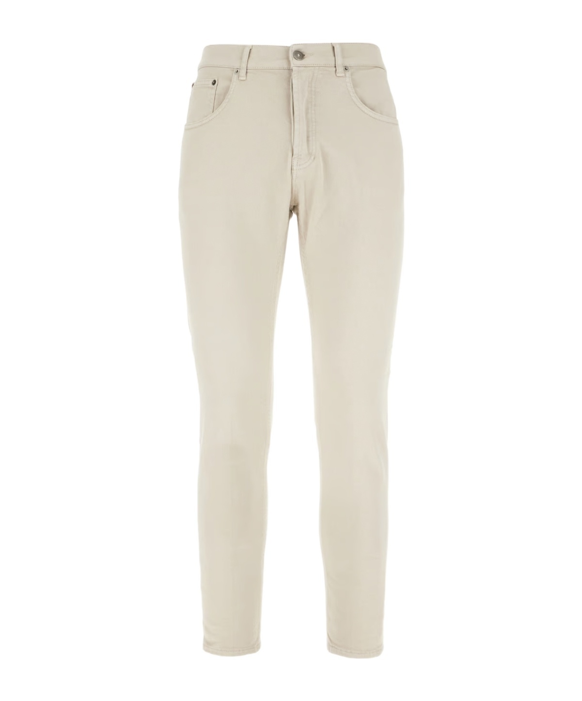Dondup Belt Loop Denim Trousers In Neutral
