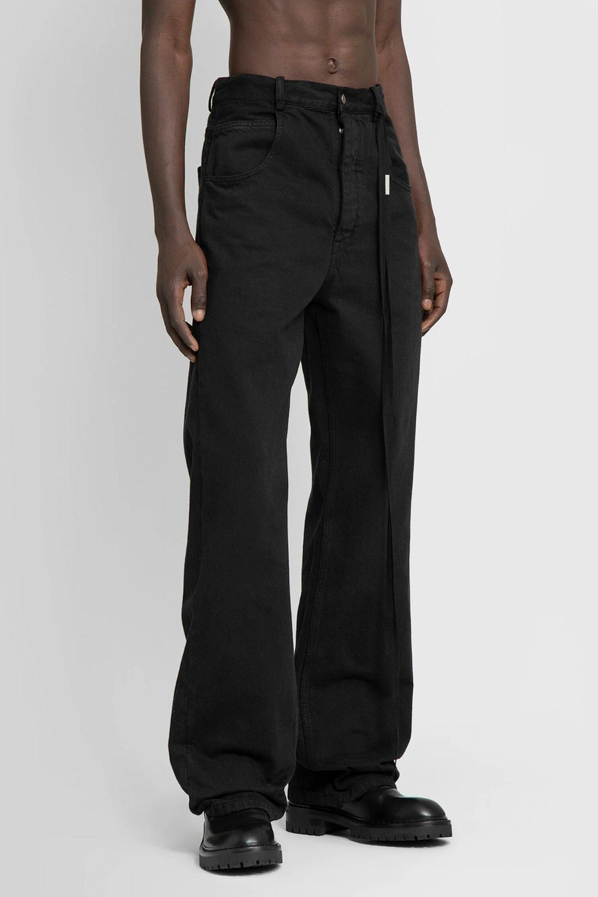 Ann Demeulemeester Belt-loop Jeans In Black